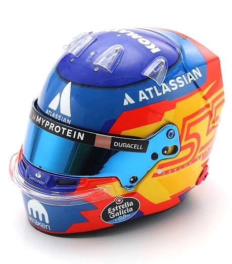 Williams Racing Carlos Sainz 2025 1:5 Model Helmet