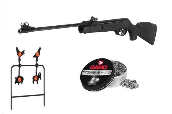 Vzduchová puška Gamo Pack Young, ráže 4,5 mm (SET)
