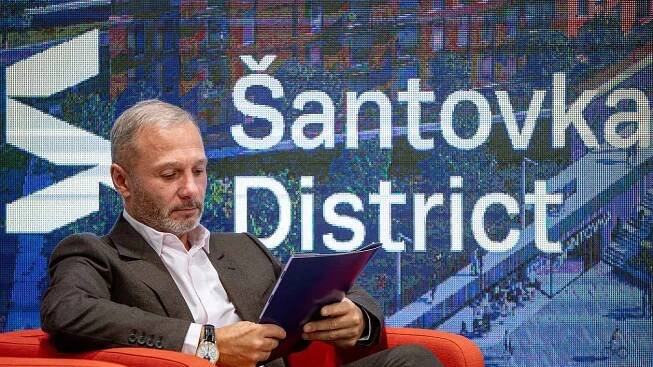 Představení projektu Šantovka District v OC Šantovka, 26 října 2023, Olomouc. Podnikatel Richard Morávek, zakladatel skupiny Redstone.