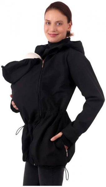 Jožánek softshellová nosící bunda Andrea těhotenská vsadka černá