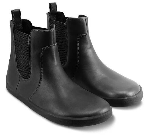 Městská sofistikovanost s dávkou nadčasovosti v barefoot kotníkových botách Be Lenka Be Lenka Entice Neo All Black All black černá