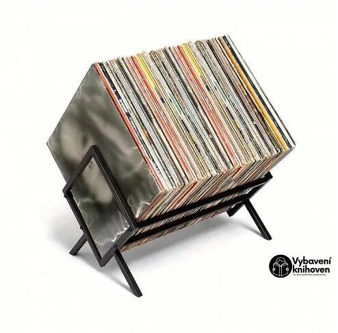 Moderní stojan na LP desky SINGLE