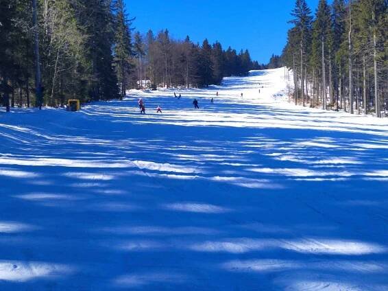 Ski centrum Říčky v Orlických horách.