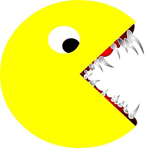 Děsivý Pacman Pac-Man - Vektorová grafika zdarma na Pixabay