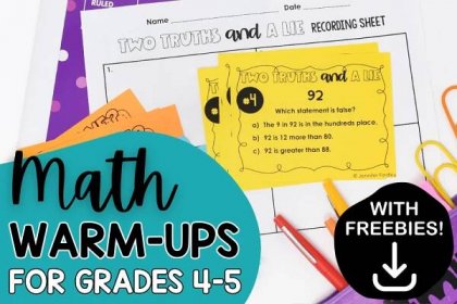 Using Math Warmup Activities (Free Starter Pack)