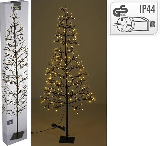 Dekorativní vánoční stromek s osvětlením 280 LED teplá bílá, 150 cm nakoupit u OBI