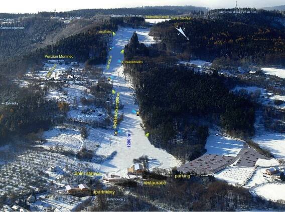 Středisko – Monínec –Česká Sibiř –SkiArena