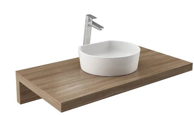 RAVAK Umyvadlo MOON 1C white bez přepadu (XJN01300001)