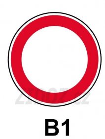B01 - Zákaz vjezdu všech vozidel (v obou směrech)