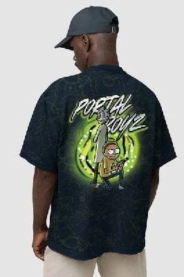 Rick and Morty oversized t-shirt - Portal Boyz XL