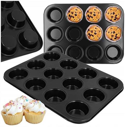 PLECH NA MUFFINY FORMA NA PEČENÍ MUFFINŮ PLECH