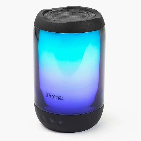 Waterproof Bluetooth Speaker with Lights, Portable and Rechargeable (iBT820BOL) - ihomedotcom