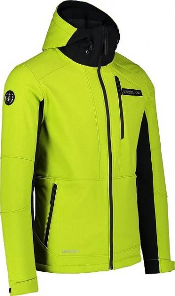 Nordblanc Zářivě zelená pánská zimní multisport softshell bunda STRUGGLE