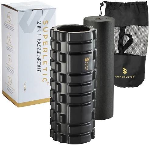 Tomaj Elite, fasciální válec, 2 v 1, 33 x 14 x 14 cm, tvarově stálý, váha 1 kg