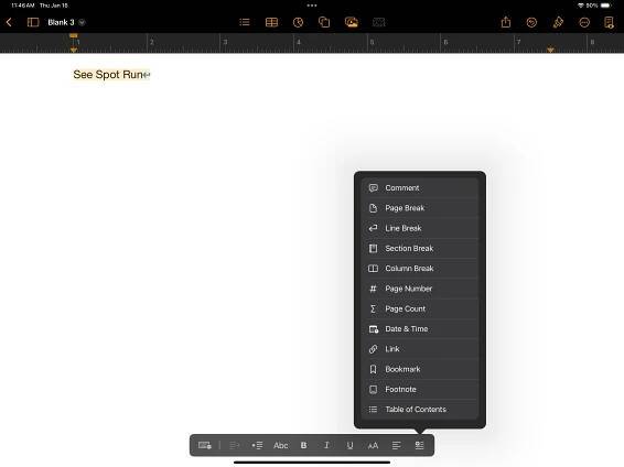 Keyboard Short-Cut to force Line Break in… - Apple Community