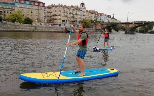 Aktivní výlet centrem Prahy | Sup-trip.cz
