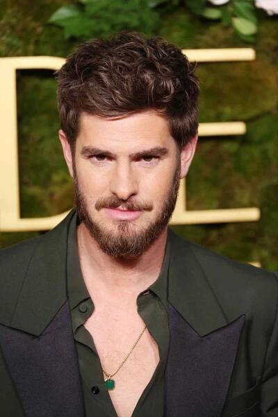 Andrew Garfield on the red carpet at the Golden Globes
