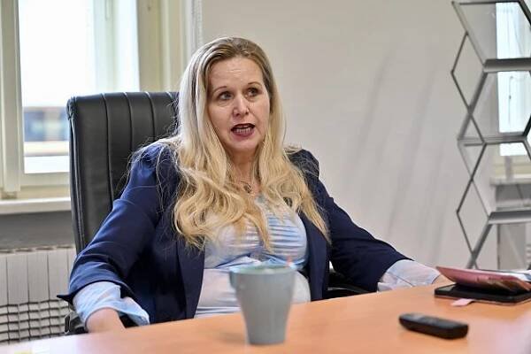 Předsedkyně Rady seniorů ČR Lenka Desatová při rozhovoru pro Deník