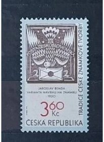 Známka Česká republika, 3,60 Kč, Pof.101** 