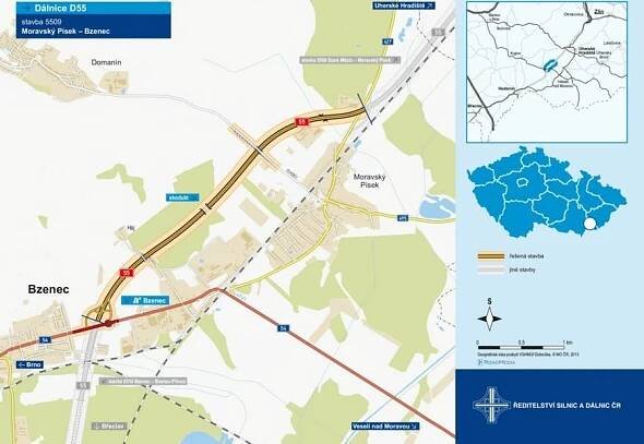 Dálnice poprvé protne Hodonínsko: Silničáři zahájili výstavbu D55 u Bzence