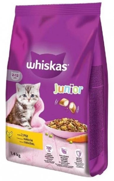 Whiskas Dry Junior s kuřecím masem 14kg