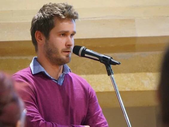 Jan Prokeš na zasedání zastupitelstva v Kutné Hoře