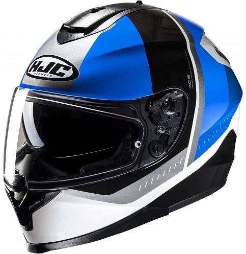 Integrální helma na motorku HJC C70N Alia MC2 černo-bílo-modrá