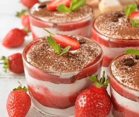 Rýchle jahodové tiramisu