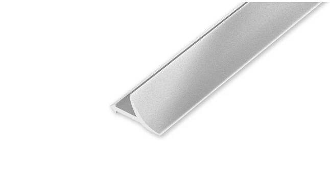 VP6 univerzální lišta T-COVE, hliník elox stříbro lesk, 12 mm, 2,5 m