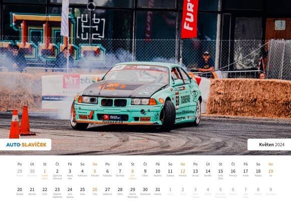 Kalendář od Auto Slavíček pro rok 2024 - MotoFocus.cz