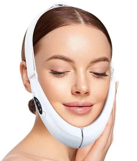 Face Lifter V-Line Up Face Lifting Belt Vibrační masážní přístroj na zeštíhlení obličeje LED displej Nástroj pro krásu obličeje 5 režimů