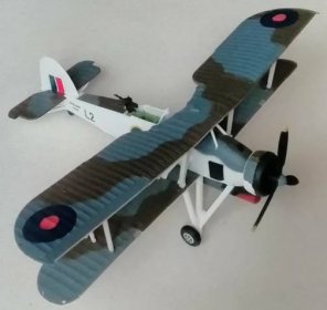 FAIREY SWORDFISH -  (měřítko 1/72 - kovový model) - Vojenské modely letadel