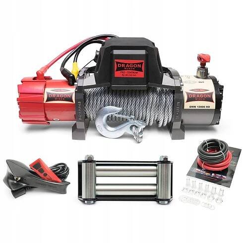 ELEKTRICKÝ NAVIJÁK 12V AUTOMOBILOVÁ 5,5T DRAGON WINCH 12000lbs