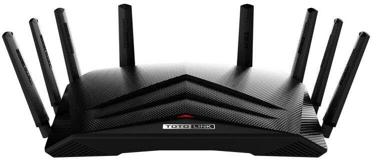 TOTOLINK A8000RU bezdrátový router Gigabit Ethernet Třípásmový (2,4 GHz / 5 GHz / 5 GHz) Černá (A8000RU)