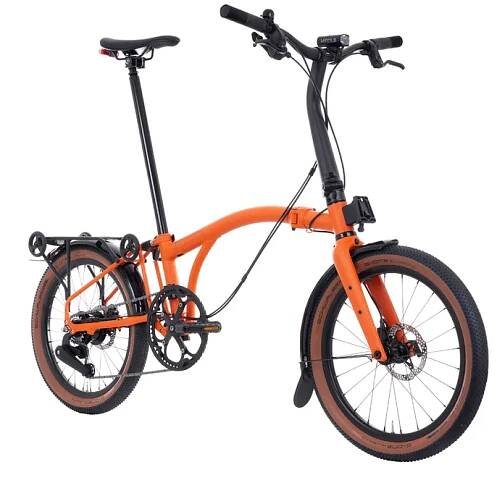 Brompton G Line with lights product shot.