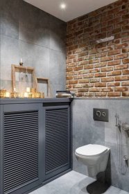 Toaleta ve stylu "loft" (27 fotografií): design pro velmi malou koupelnu, interiér koupelny pro byt