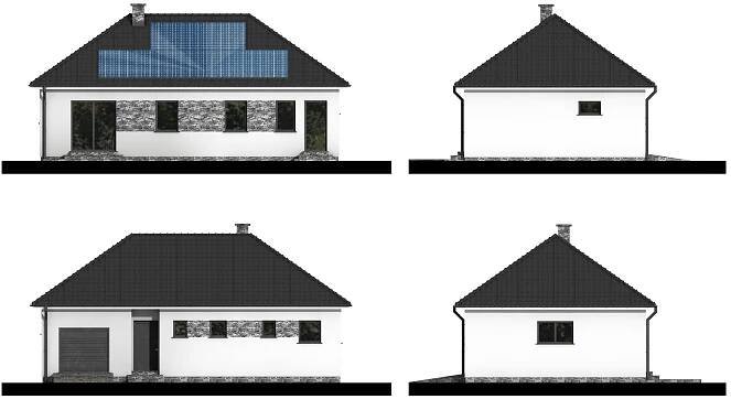 Projekty rodinných domů - typové projekty - PROZI