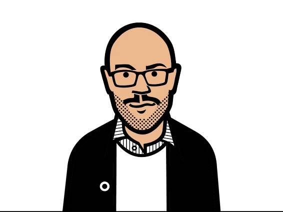 David Kaufman illustrated headshot