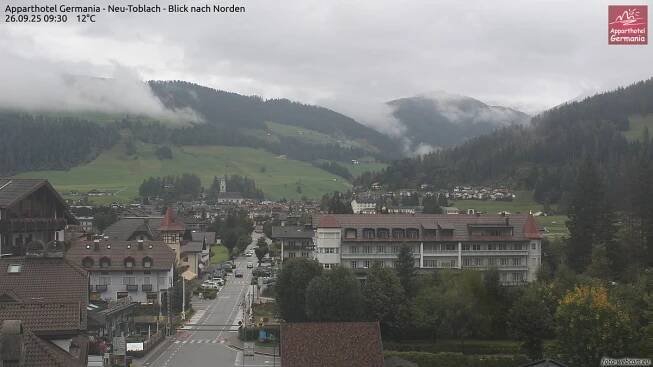 Apparthotel Germania - Neu-Toblach - Blick nach Norden - Foto-Webcam.eu