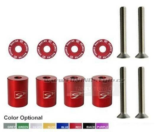 Podložky pod kapotu 6mm Red | TuningStyle.cz