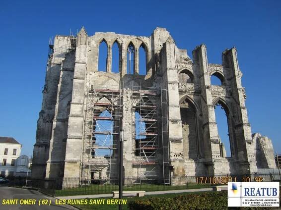 SAINT OMER LES RUINES SAINT BERTIN