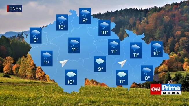 Předpověď počasí 20.11.2023