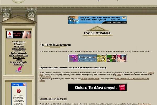 Tomášovy řeči - Proč není na Tomášově Internetu žádná reklama