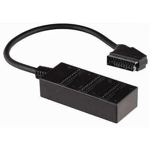 Hama SCART rozbočovač 3násobný, 0,5m | Alemat.cz
