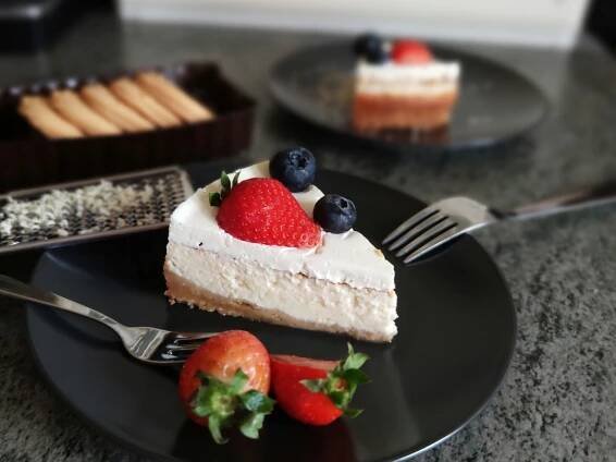 Double cheesecake se skořicí
