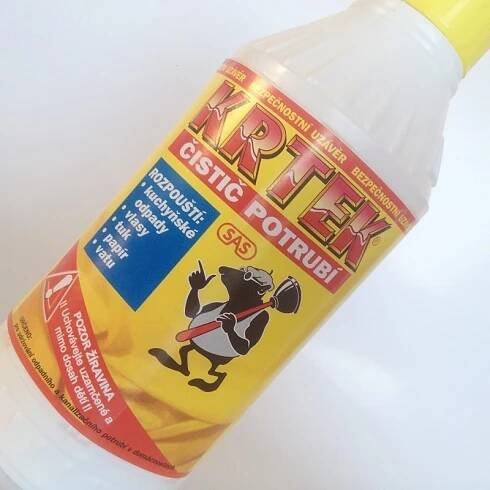 Krtek čistič odpadů a potrubí 450 g