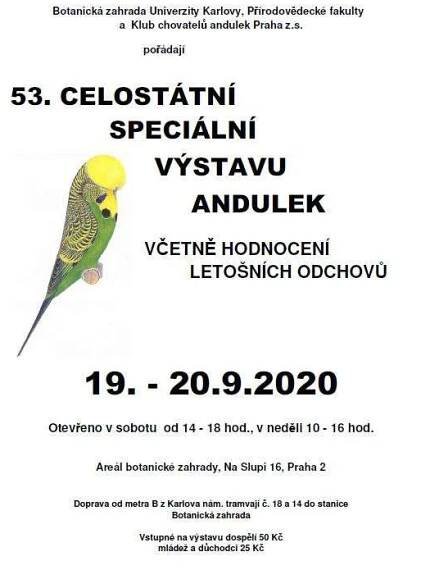 Přehled ptačích burz a výstav pro víkend 18. až 20. září 2020 – Ararauna.cz