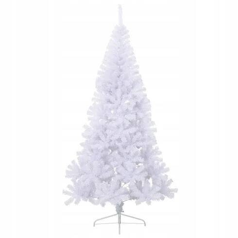 Umělý vánoční stromek, se stojanem, půlka, bílý, 240 cm, PVC Druh vánočního stromku umělý