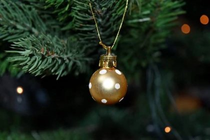 vánoční strom, luxusní, miniaturní, ornament, svítí, strom, oslava, předsazení, zimní, dekorace