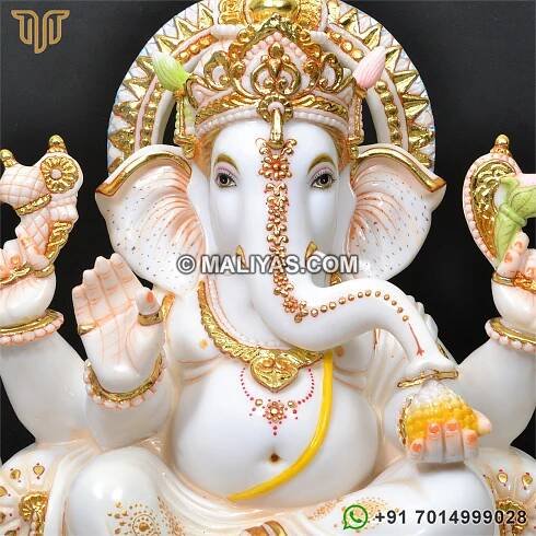 fiber Ganesh Statue - Artificial Ganesh Moorti Manufacturer Exporter.